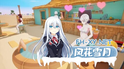 [3D互动/中文/步兵]二次元老婆沙滩酒吧 Waifu Beach Bar 官方中文步兵版[2.6G/新作]-4.jpg