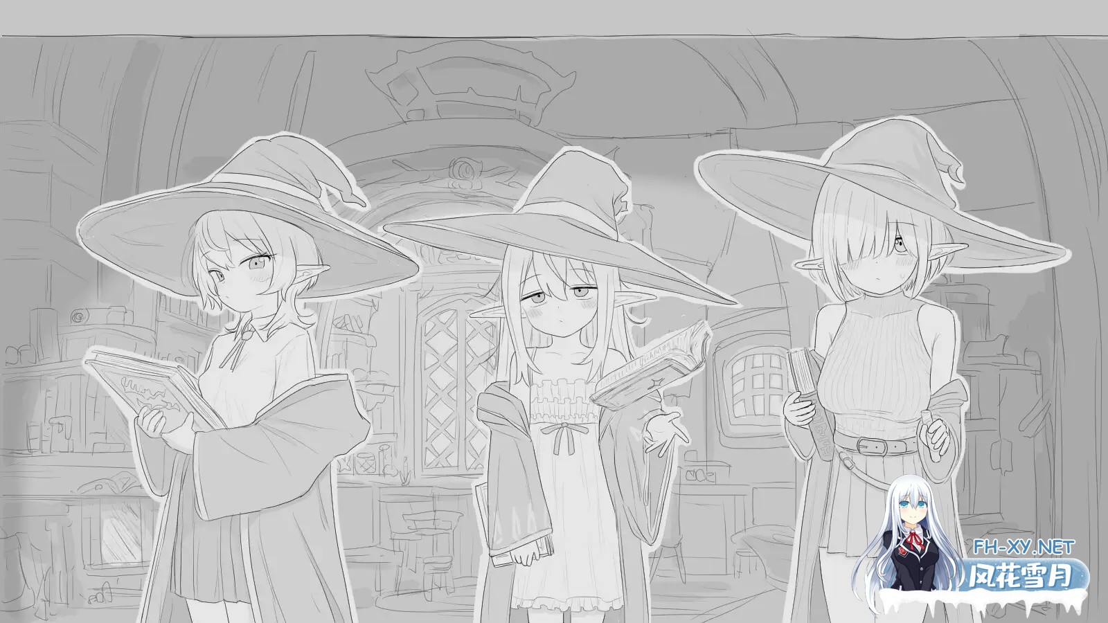 [SLG/动态/生肉/触摸/同居/睡奸/怀孕/更新][RJ01527035/エロフラ部社团]与隐居魔女的30天/隠居魔女との30日間[Ver1.0.2+自由模式][PC/970M]-3.jpg